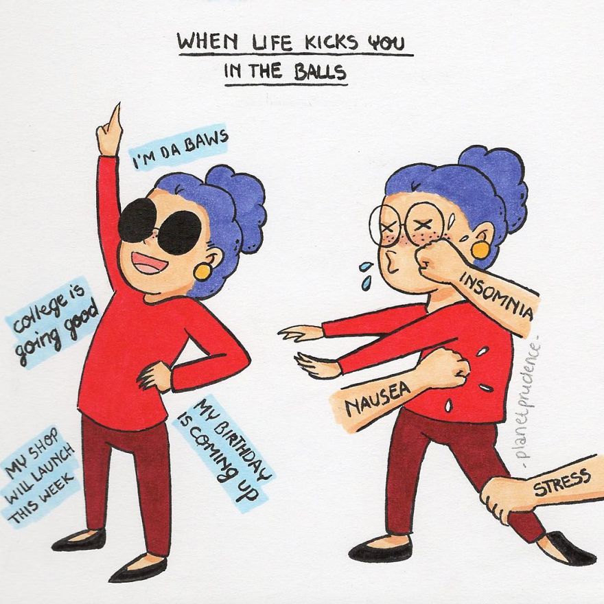 28 Hilarious Illustrations About Women's Everyday Problems