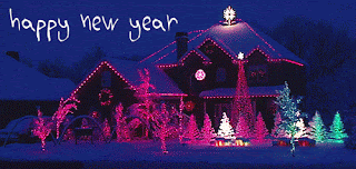 Happy New Year 2017 Lighting House gif animations