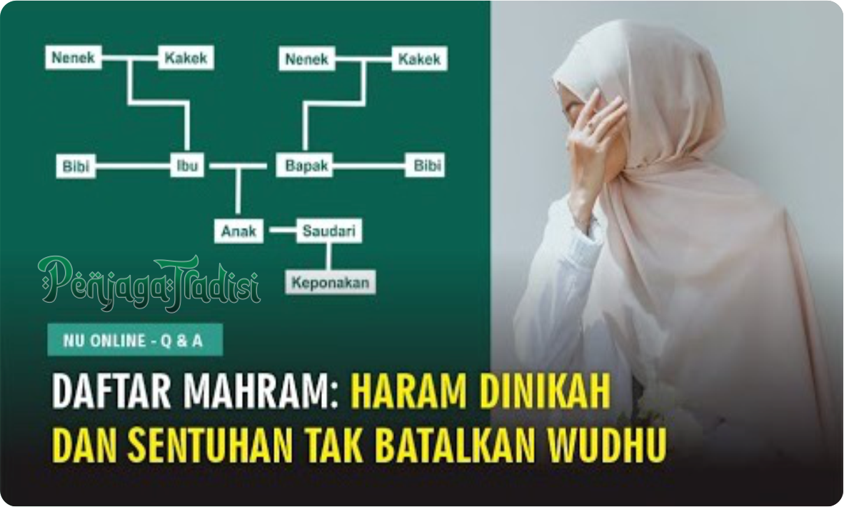 Daftar Mahrom orang yang Haram Dinikahi dan Sentuhannya tidak Membatalkan Wudhu