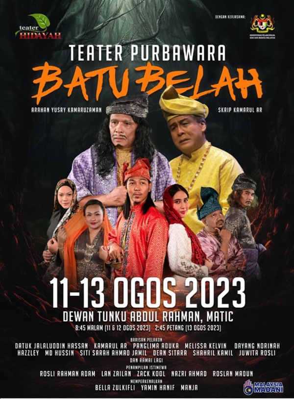 Teater Purbawara ‘Batu Belah’ Bakal Dipentaskan Oleh Kelab Teater Hidayah