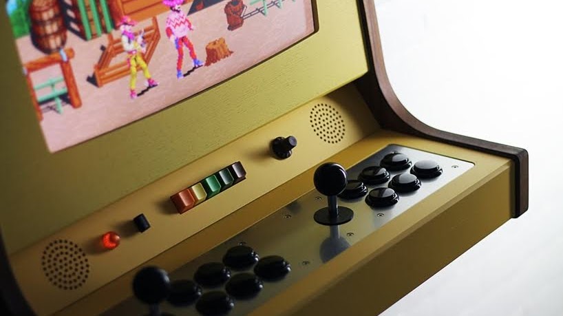 OriginX es un hermoso gabinete de arcade, un homenaje a Pong