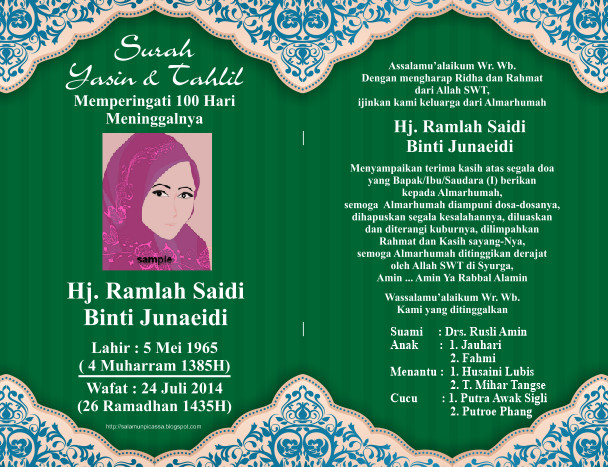 Vector Cover Buku Yasin Hijau Emas Gawianku