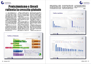 OTTOBRE 2018 PAG.42 - Protezionismo e Brexit rallenta la crescita globale