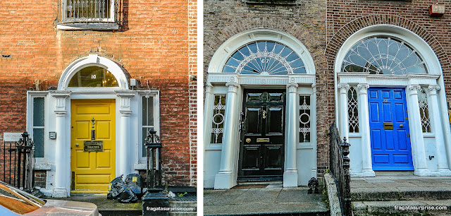 Portas coloridas de Dublin, Irlanda