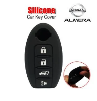 Nissan Almera Sylphy Teana X-Trail Grand Livina 4BUTTON Keyless Push Start Remote Car Key Silicone Protection Cover