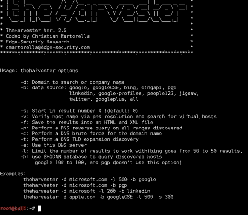 kali-linux-theharvester-tutorial- picateshackz.com