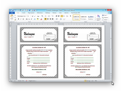 Download Cara Membuat Undangan Otomatis Dengan MS Word