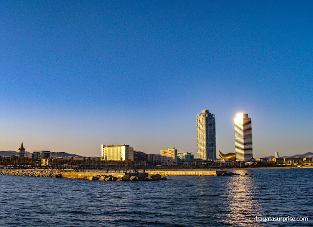 Barcelona vista do mar