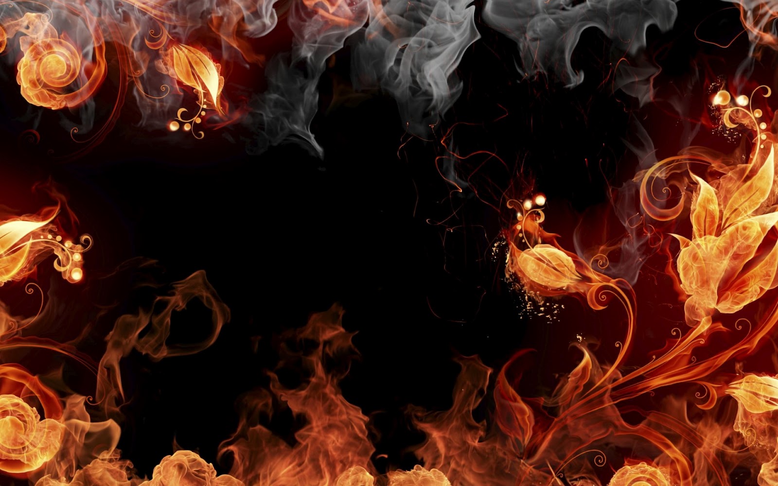 Fire Flower | Slwallpapers