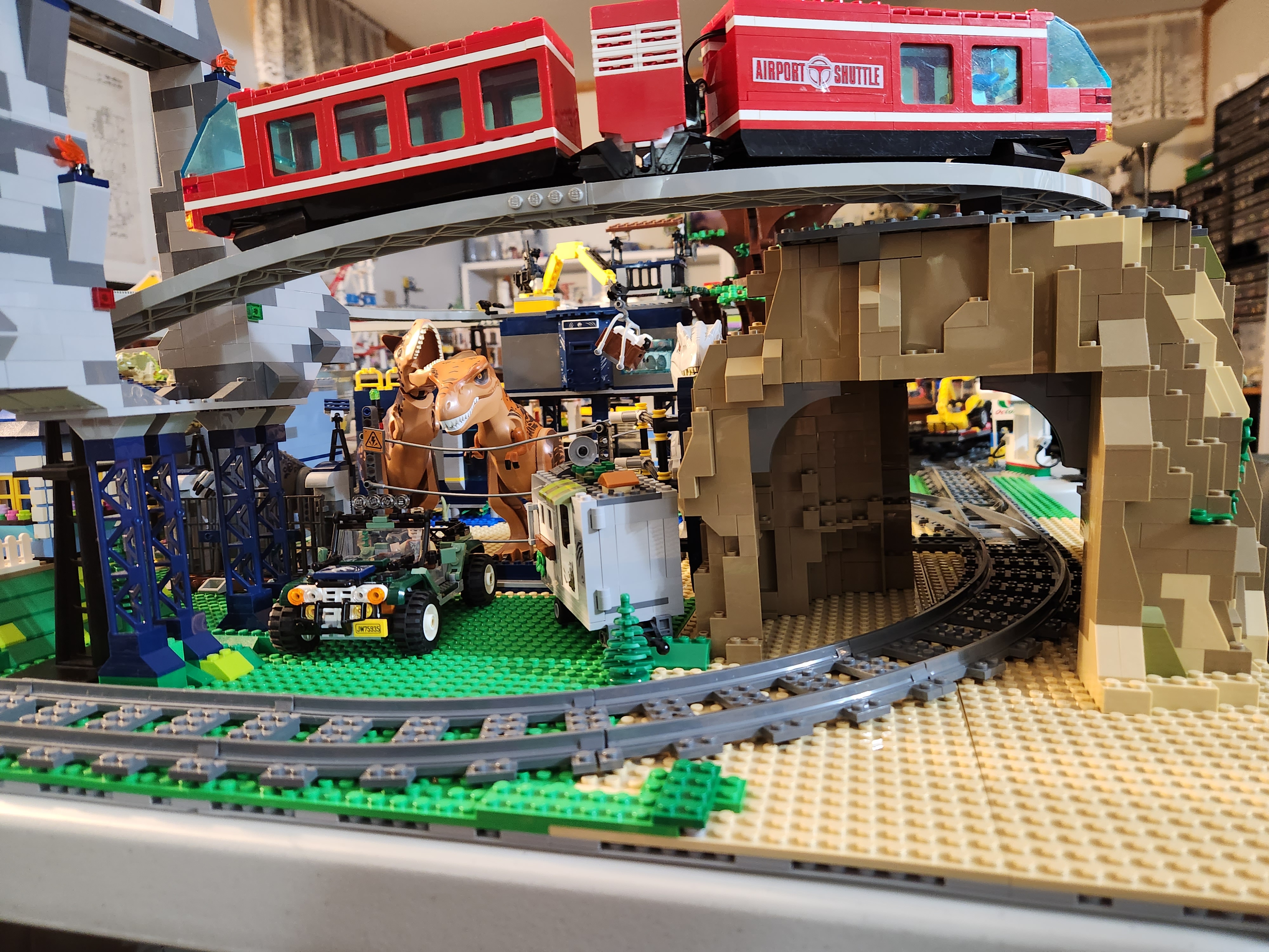 I built a LEGO Train THEME PARK 