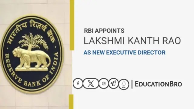 RBI appoints Lakshmi Kanth Rao as new Executive Director