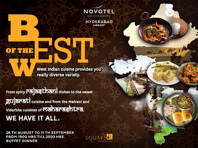 Novotel Hyderabad Airport takes you on a flavour some journey across Western India with the “Best of the West” food festival