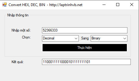 [VB.NET] INSTRUCTIONS FOR CONVERTING BINARY (BIN), decimal (DEC) AND HEXdecimal (HEX)