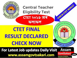 CTET Result 2019-Check CTET Result Scorecard @ctet.nic.in