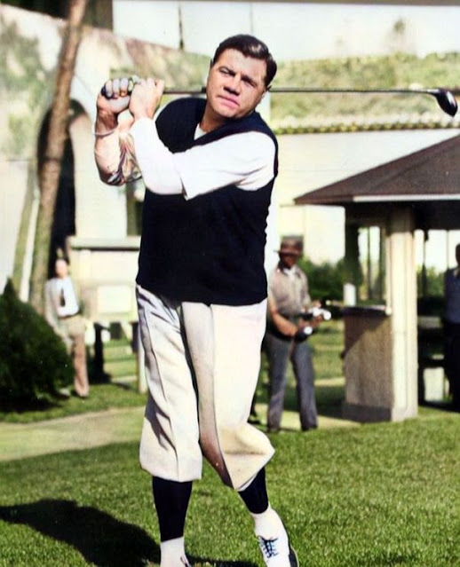 Babe Ruth in color