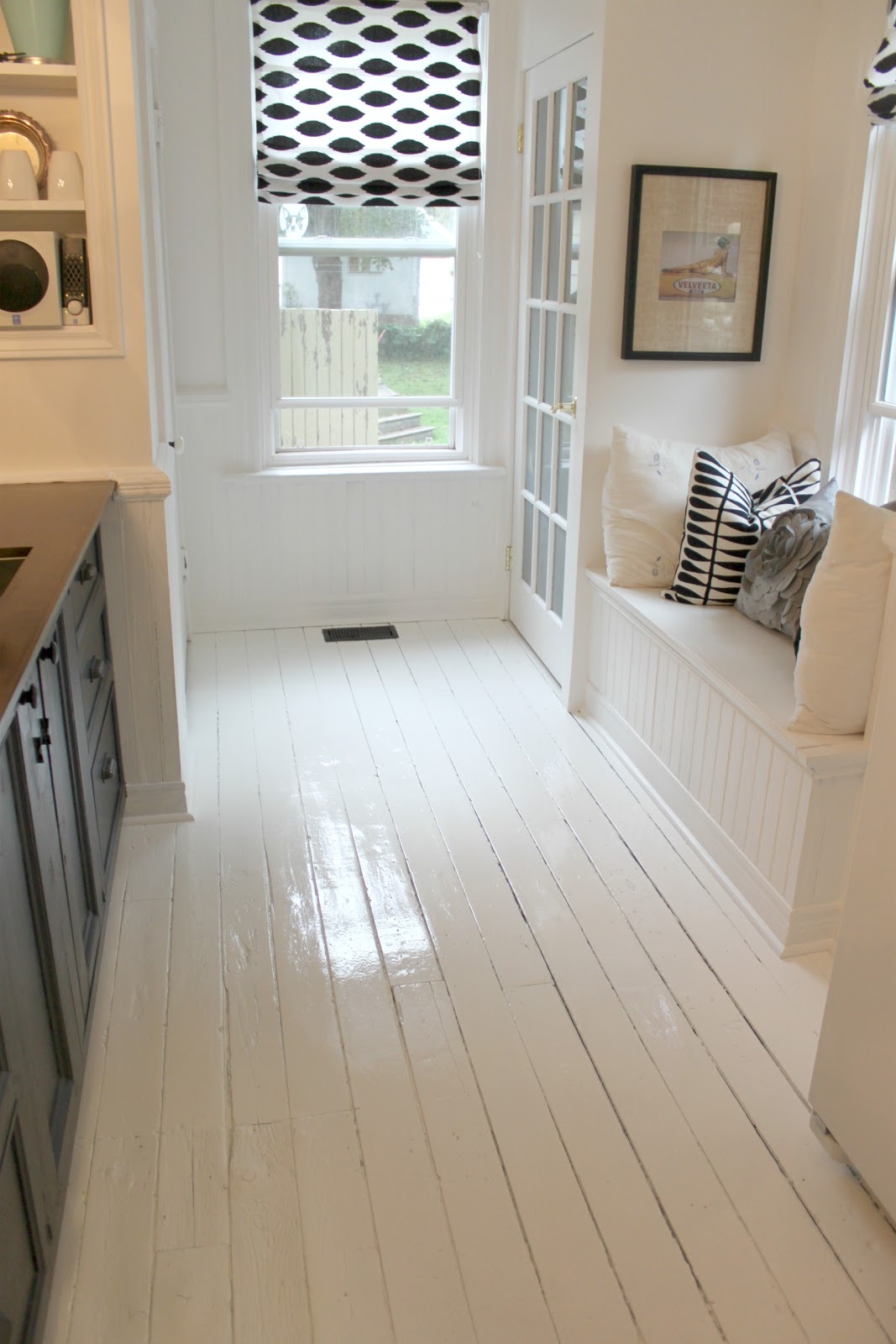 modern jane: White Painted Floor ~ Part 2  A Finished Kitchen!