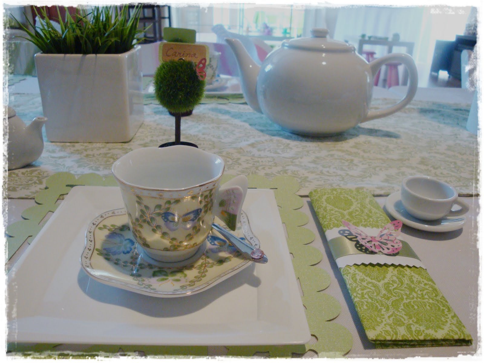 sweet bambinos: {Real Party} - Tea party - table setting