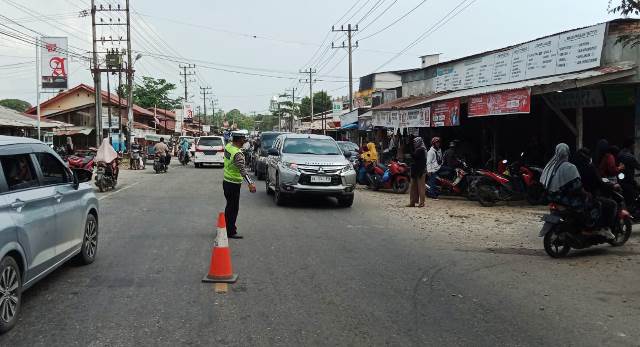 Polres Aceh Timur Antisipasi Kemacetan Libur Panjang