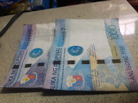 one hundred and one thousand peso bill
