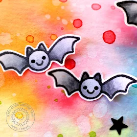 Sunny Studio Stamps: Halloween Cuties Batty For You Card by Anni Lerche.