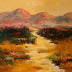 Desert Pathway, Southwest Landscape Paintings by Arizona Artist Amy Whitehouse