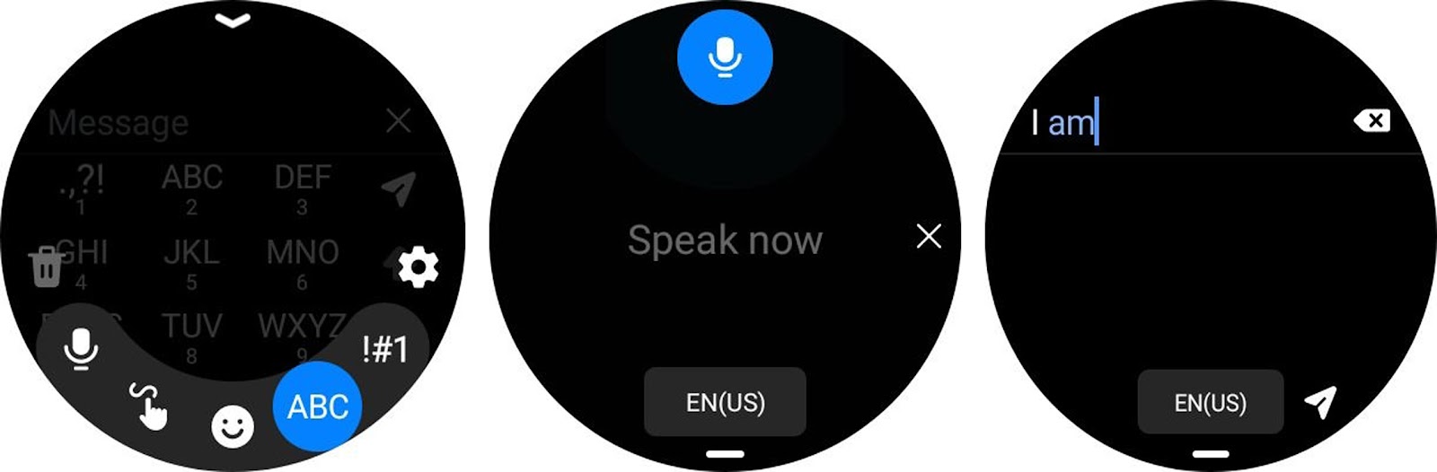 How to reply using the built-in Galaxy Watch keyboard?