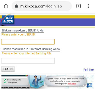 user id bca