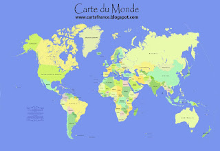 Carte du Monde Département