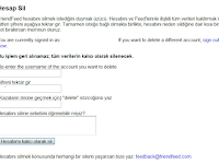 Friendfeed Hesabı Silme Kapatma