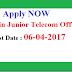Govt. Job Notification 2017 for the recruitment of 2,710 candidates for the post of Junior Telecom Officer Telecom