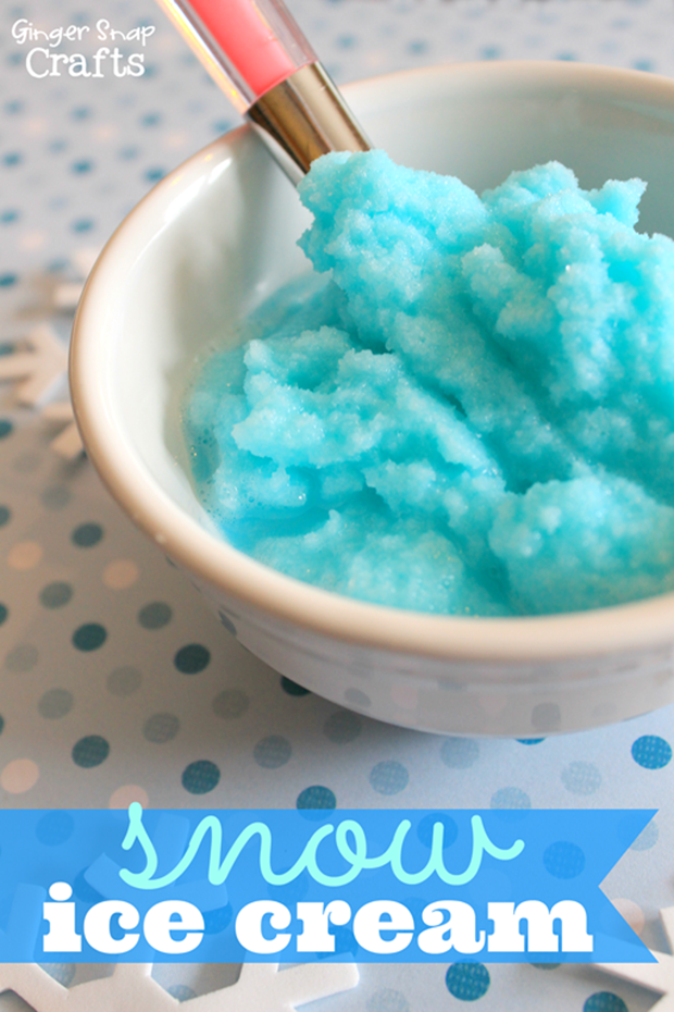 Snow Ice Cream Recipe at GingerSnapCrafts.com #snowday #gingersnapcrafts #icecream_thumb[3]