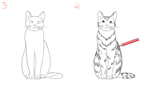 Como Dibujar un Gato Paso a Paso - Tutorial