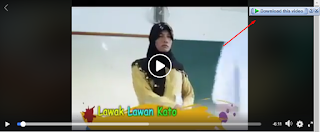 Klik tombol "Download This Video" untuk menyimpan video dari facebook ke komputer