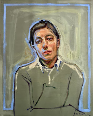 Portrait with a Blue Outline 3, Agnes Grochulska