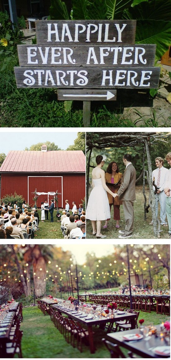 Backyard Wedding Ideas Inspiration Board