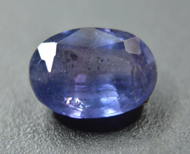 purplish blue sapphire from Basil area, Kashmir, Pakistan