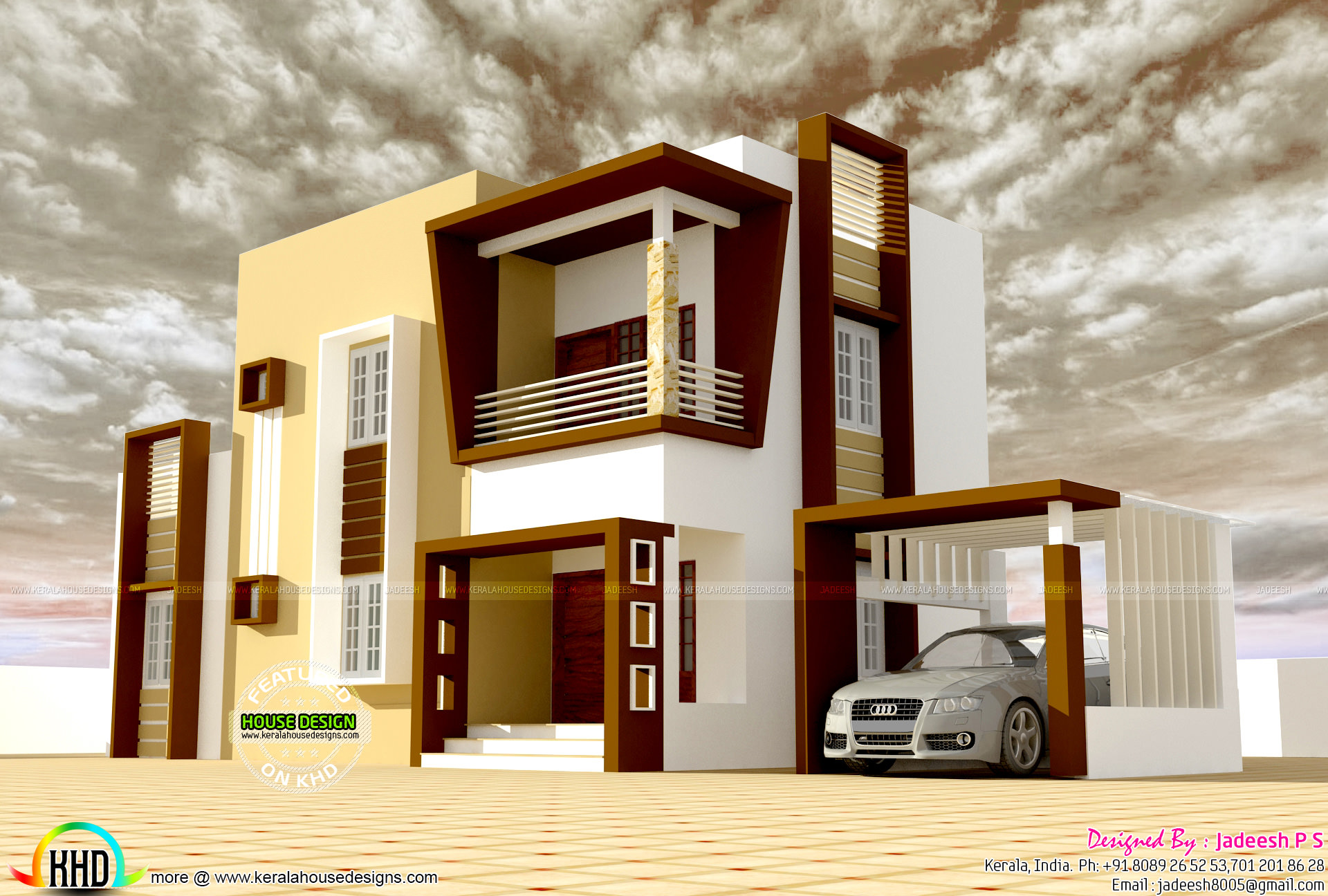 Cost 19 lakhs modern house  plan  Kerala home  design  and 