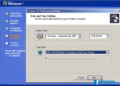 Cara Install Windows XP Lengkap Dengan Gambar