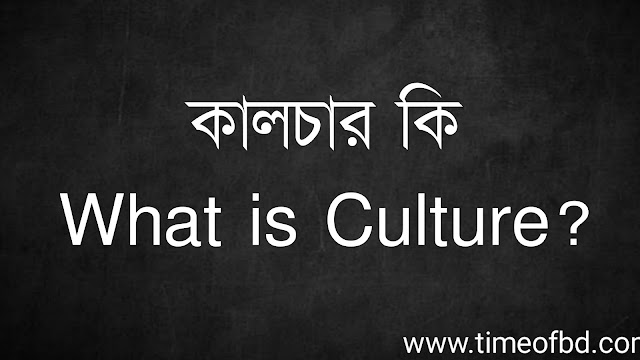 কালচার কি | What is Culture?