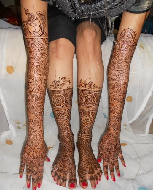  Latest Indian Bridal Mehndi Designs Legs  for Hands 2013 2014 For Girls