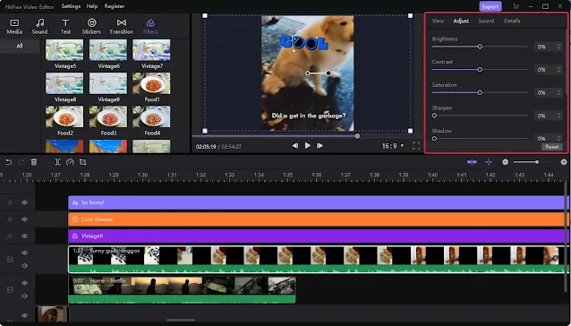 كيفية تحرير مقطع فيديو بشكل احترافي للمبتدئين  مع برنامج HitPaw Video Editor