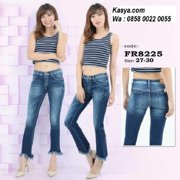  Model celana jeans celana rawis celana cutbray wanita 