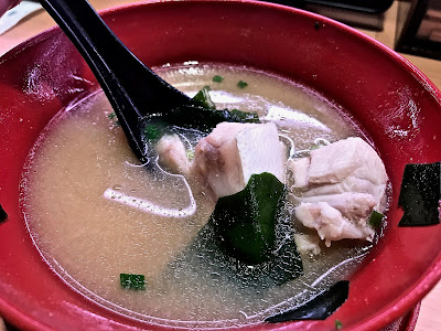 Sushiro, fish miso soup