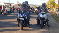 Rombongan Komunitas Yamaha Series MX Rolling City  Kelilingi Kepulauan Selayar