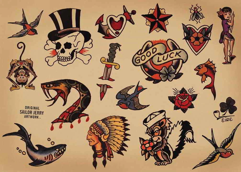tatuajes de estilo tradicional americano