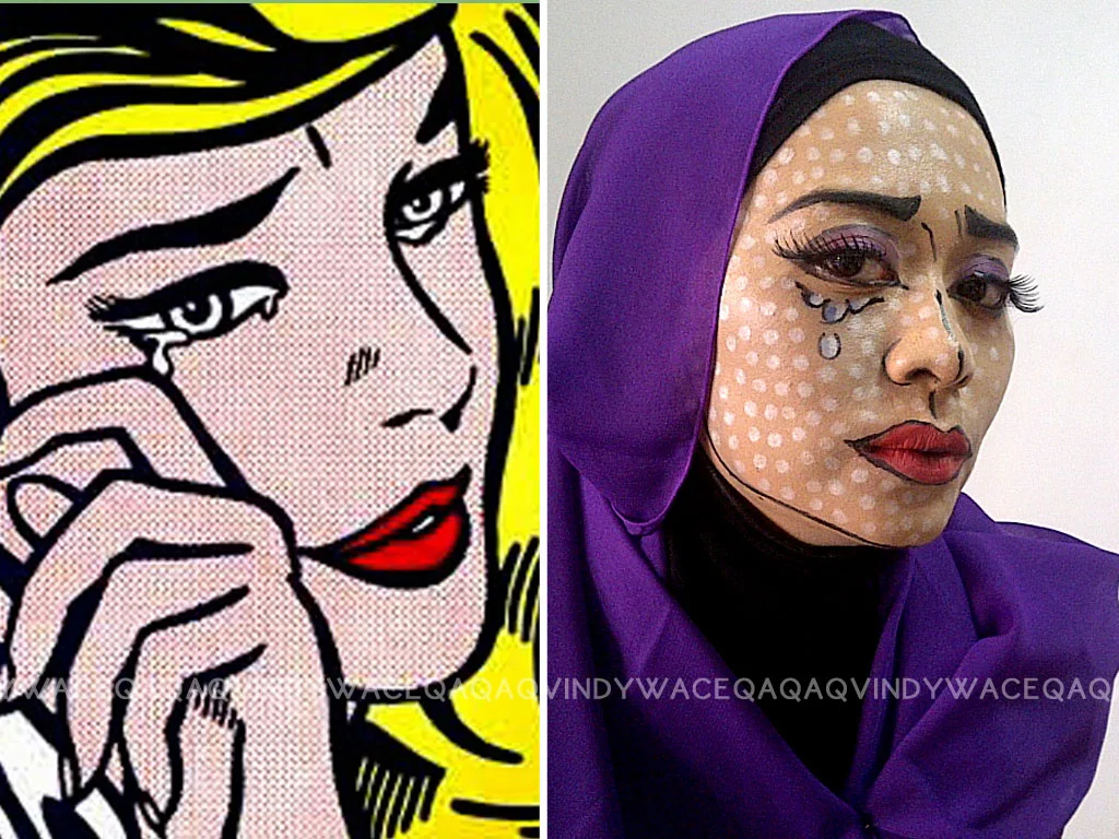 Ini Vindy Yang Ajaib FOTD Pop Art Comic Girl Makeup