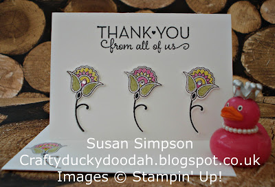 Stampin' Up! UK Independent  Demonstrator Susan Simpson, Craftyduckydoodah!, Paisleys & Posies, May 2017 Coffee & Cards Project, Supplies available 24/7 from my online store, 