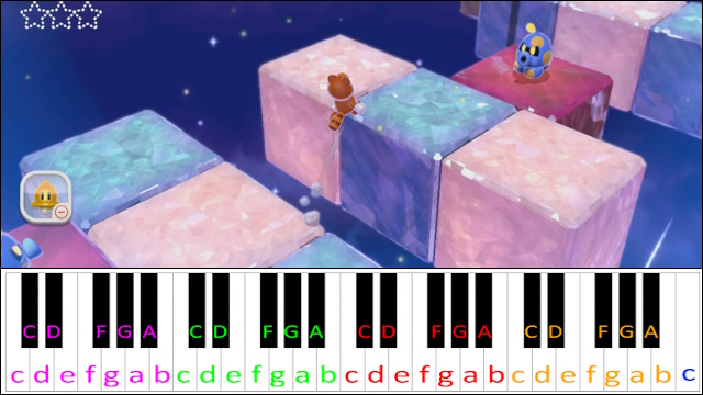 Champion's Road (Super Mario 3D World) Piano / Keyboard Easy Letter Notes for Beginners