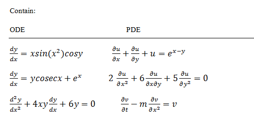 Differential Equations — Basics