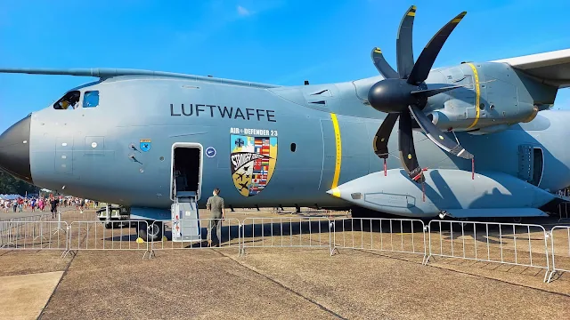 Military aircraft at the Belgian Air Force Days at Kleine-Brogel